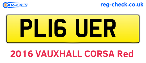 PL16UER are the vehicle registration plates.