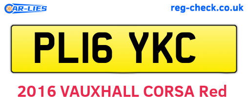 PL16YKC are the vehicle registration plates.