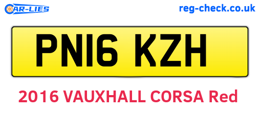 PN16KZH are the vehicle registration plates.