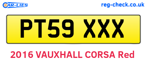 PT59XXX are the vehicle registration plates.
