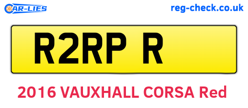 R2RPR are the vehicle registration plates.