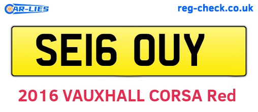 SE16OUY are the vehicle registration plates.