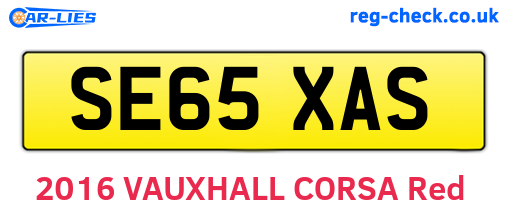 SE65XAS are the vehicle registration plates.
