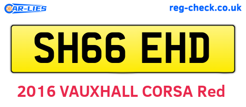 SH66EHD are the vehicle registration plates.