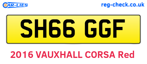 SH66GGF are the vehicle registration plates.