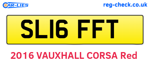 SL16FFT are the vehicle registration plates.