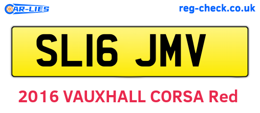 SL16JMV are the vehicle registration plates.