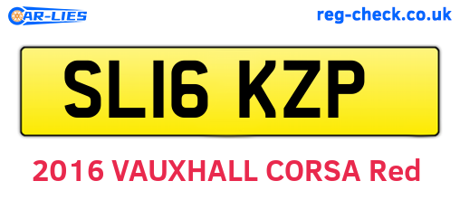 SL16KZP are the vehicle registration plates.