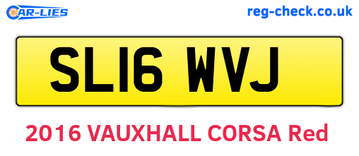 SL16WVJ are the vehicle registration plates.