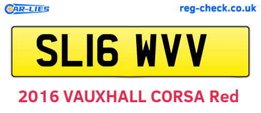 SL16WVV are the vehicle registration plates.