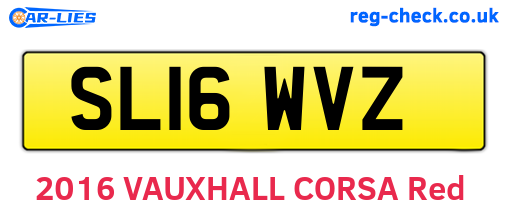 SL16WVZ are the vehicle registration plates.