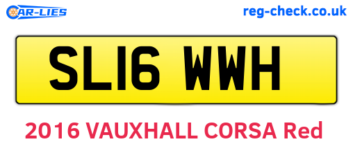 SL16WWH are the vehicle registration plates.