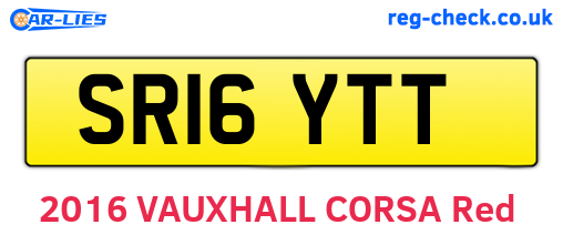 SR16YTT are the vehicle registration plates.