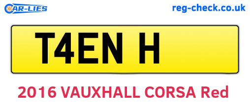 T4ENH are the vehicle registration plates.