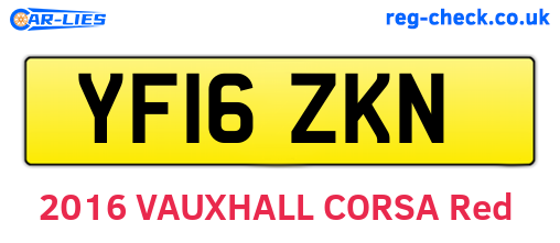 YF16ZKN are the vehicle registration plates.