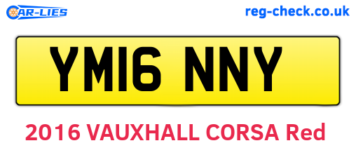 YM16NNY are the vehicle registration plates.