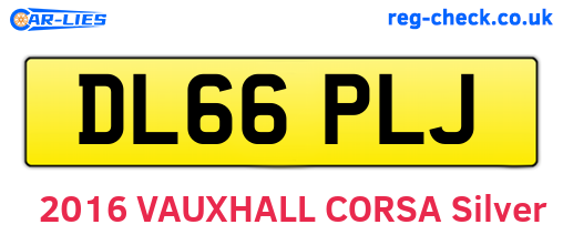 DL66PLJ are the vehicle registration plates.