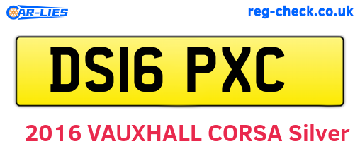DS16PXC are the vehicle registration plates.