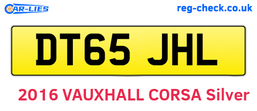 DT65JHL are the vehicle registration plates.