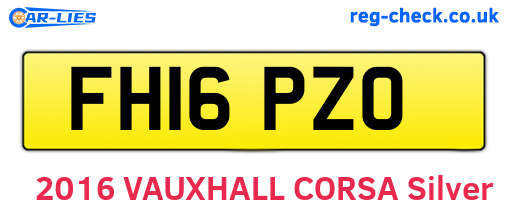 FH16PZO are the vehicle registration plates.