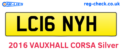 LC16NYH are the vehicle registration plates.