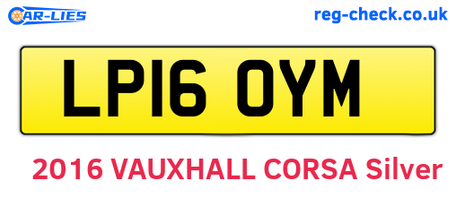 LP16OYM are the vehicle registration plates.