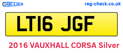 LT16JGF are the vehicle registration plates.