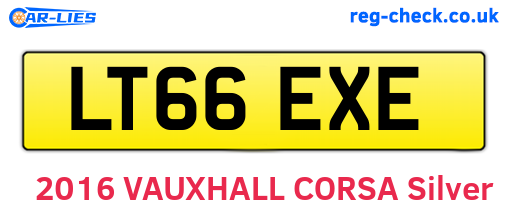 LT66EXE are the vehicle registration plates.