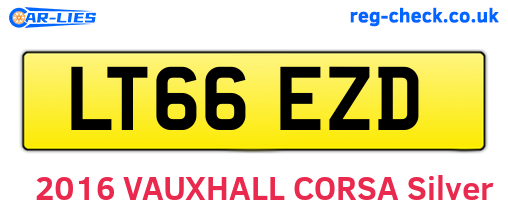 LT66EZD are the vehicle registration plates.
