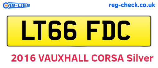 LT66FDC are the vehicle registration plates.