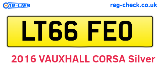 LT66FEO are the vehicle registration plates.