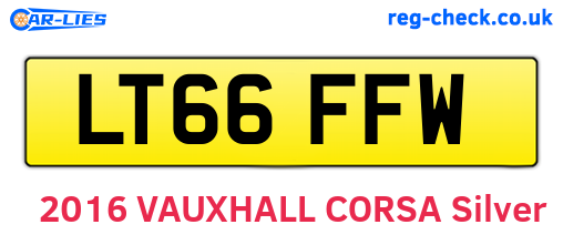 LT66FFW are the vehicle registration plates.