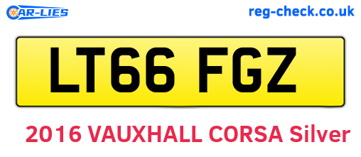LT66FGZ are the vehicle registration plates.