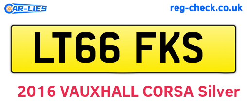 LT66FKS are the vehicle registration plates.