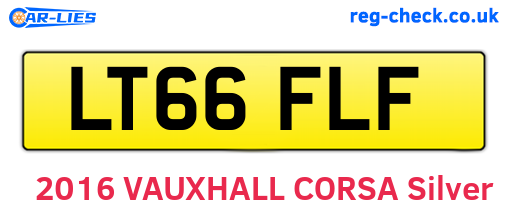 LT66FLF are the vehicle registration plates.