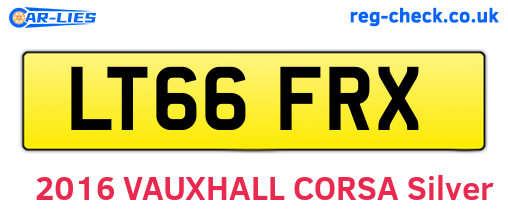 LT66FRX are the vehicle registration plates.
