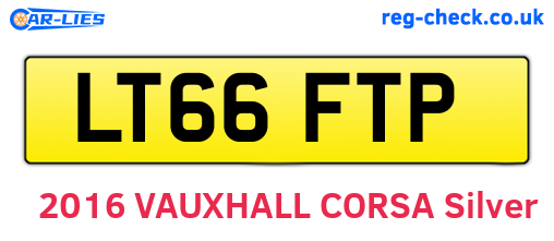 LT66FTP are the vehicle registration plates.