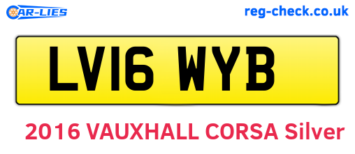 LV16WYB are the vehicle registration plates.