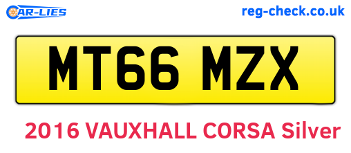 MT66MZX are the vehicle registration plates.