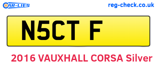 N5CTF are the vehicle registration plates.