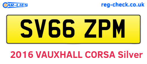 SV66ZPM are the vehicle registration plates.