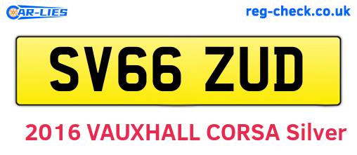 SV66ZUD are the vehicle registration plates.