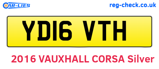 YD16VTH are the vehicle registration plates.