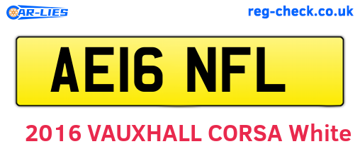 AE16NFL are the vehicle registration plates.