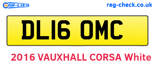 DL16OMC are the vehicle registration plates.