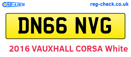 DN66NVG are the vehicle registration plates.