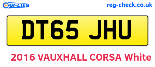 DT65JHU are the vehicle registration plates.