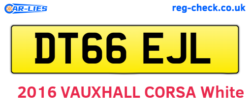DT66EJL are the vehicle registration plates.