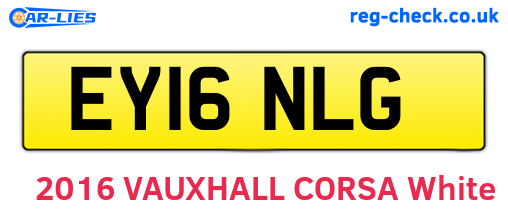 EY16NLG are the vehicle registration plates.
