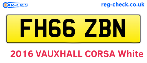 FH66ZBN are the vehicle registration plates.